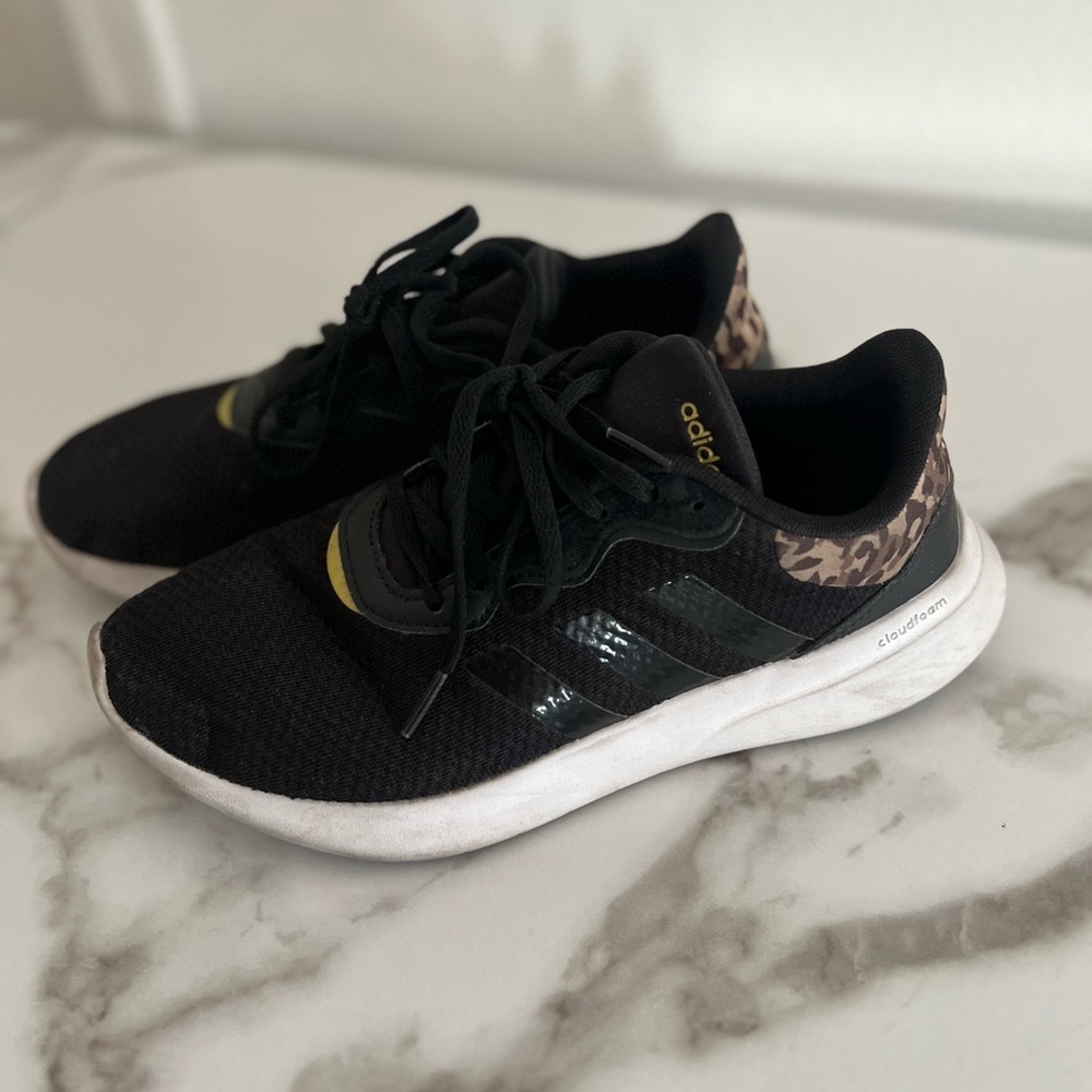 Adidas Black Leopard Sneakers